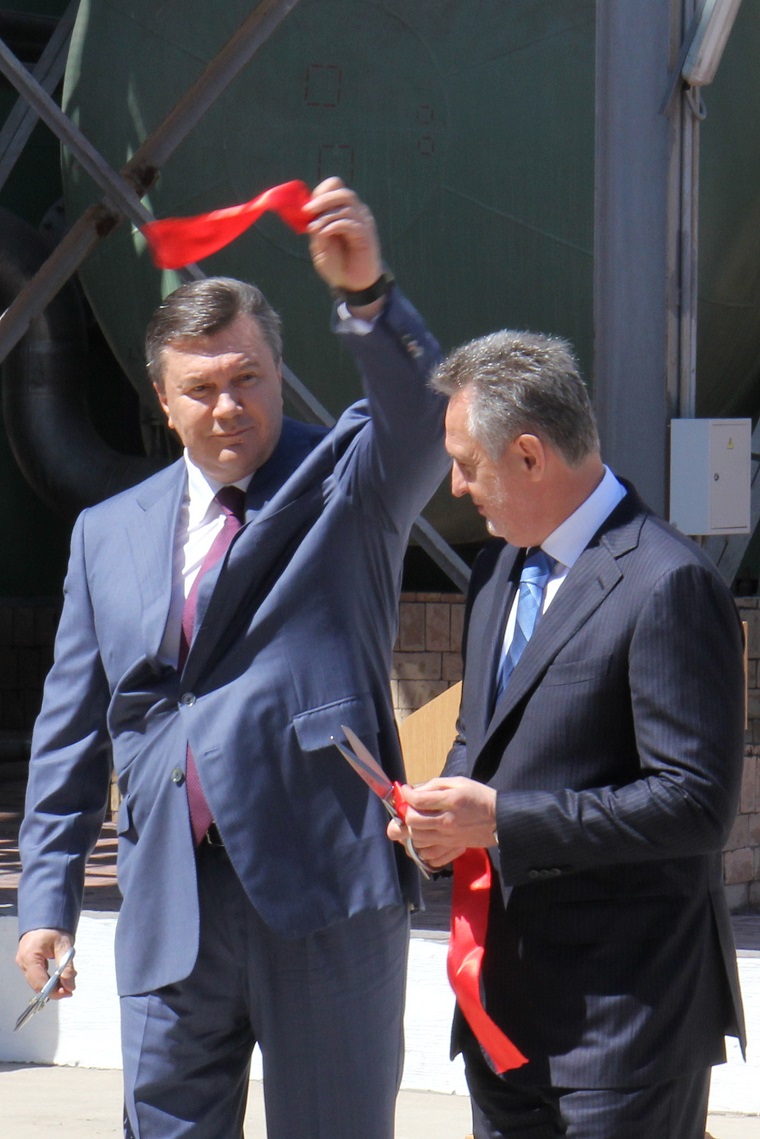 Group DF holding owner Dmytro Firtash and Ukrainian President Viktor Yanukovych