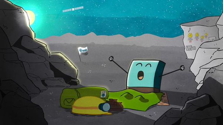 Az ESA Rosetta-küldetése ezzel a vidám rajzzal ünnepelte az örömhírt.